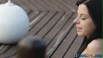 Preview 1 of Alena Croft Pov Creampie - Sweetie gives footjob