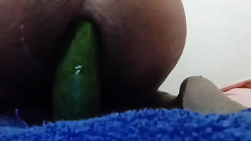 Preview 2 of Stepmom And Chil - Cucumber anal ride 2