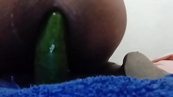 Preview 3 of Stepmom And Chil - Cucumber anal ride 2