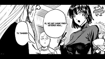 Preview 2 of Lucky Old Man Schoolgirl - ONE PUNCH MAN MANGA ESPA&Ntilde_OL - GUERRA DE COMIDA &gt_:v