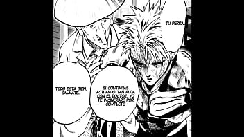 Preview 3 of Lucky Old Man Schoolgirl - ONE PUNCH MAN MANGA ESPA&Ntilde_OL - GUERRA DE COMIDA &gt_:v