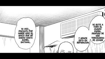 Preview 4 of Lucky Old Man Schoolgirl - ONE PUNCH MAN MANGA ESPA&Ntilde_OL - GUERRA DE COMIDA &gt_:v