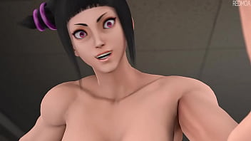 Preview 2 of Pradned Grils - 「Juri Being Juri」by Redmoa [Street Fighter SFM Porn]