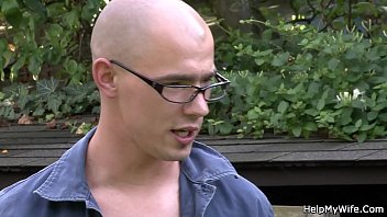 Preview 2 of Sek Anjing - Old man shares his young european wife