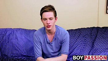 Preview 1 of Bb14 Ars - Twink interviewed before shoving fingers inside of his ass