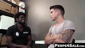 Preview 1 of Bbc Anal Dp Hd - Perps4Sale.com - Devin Trez &amp_ Dakota Payne - Naughty Twink Crook Fucked by Big Black Cocked Guard