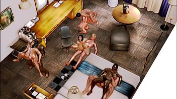 Preview 1 of Yoga Couples Retreat - mothers and wives swap orgy