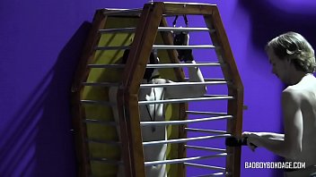 Preview 1 of Abg Smp Girl Japank - BadBoyBondage - Young Dom locks up skinny sub and him to jerk off