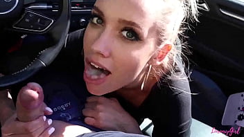 Preview 4 of Mature Wife Swallows Tumblr - BEAUTIFUL b. MADE BLOWJOB IN THE CAR
