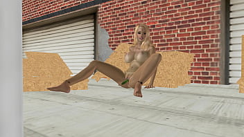Preview 3 of Cheating Wife Anal Cry - Animated 3D Porn - A very beautiful Big Breasted women masturbating using Cucumber
