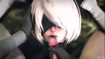 Preview 4 of Angy Vg - Nier Kain&eacute_ FUTA POV - 2B Blowjob