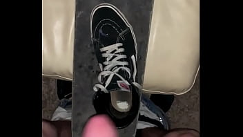 Preview 3 of Loving Seen - Skater Cums on skateboard and Sneakers