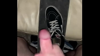 Preview 1 of Loving Seen - Skater Cums on skateboard and Sneakers