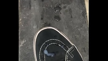 Preview 4 of Loving Seen - Skater Cums on skateboard and Sneakers