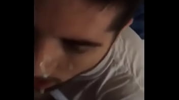Preview 2 of Skrivena Cam Brat I Sestra - 2 cumshot on handsome face