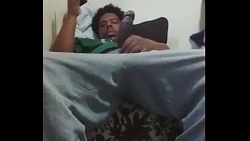 Preview 2 of Friend Mon Bathing Nib - Long stroking my big dick
