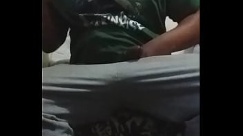 Preview 3 of Friend Mon Bathing Nib - Long stroking my big dick