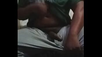 Preview 4 of Friend Mon Bathing Nib - Long stroking my big dick