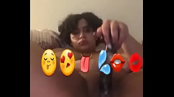 Preview 4 of Webwebcam Butt Dildo Squat - Busty latino masturbating