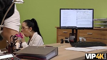 Preview 3 of Crazy Little Tube Baby - VIP4K. Agent approves credit of brunette nympho for hot sex action
