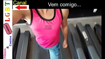 Preview 1 of Enanitas Cachondas - Tes&atilde_o da porra na academia com VONTADE DE DAR O RABO
