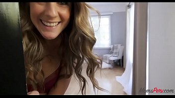 Preview 1 of Brunette Best Masage Ever - MILF fools around with young guys