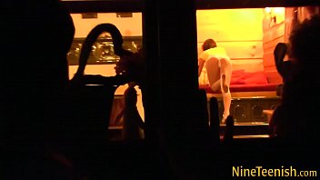 Preview 2 of Dollporn Sex - Tit fucking teen takes jizz