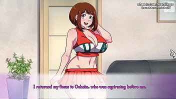Preview 1 of X X X Boor - My Hero Academia Ochako Uraraka Gets Her Tight Little Pussy And Ass Fucked Hard | Anime Hentai Game | WaifuHub | Part #5