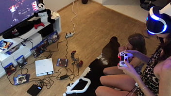 Preview 1 of Vl Xx Com Long Tieng - playing Playstation VR Horror Game when suddenly I came