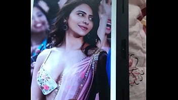 Preview 3 of Olivia Austin Boobs Sucked Hot - Cum Tribute to Rakul Preet Singh