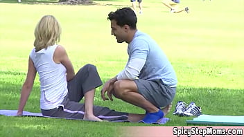 Preview 1 of Xxx Porna Video Hd Brazzers - Flexible blonde tomboi having a sporty afternoon which ends in a nice quickie fuck