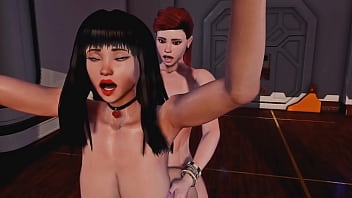 Preview 4 of Erica Laren - Shemale fucks girl Cartoon Compilation