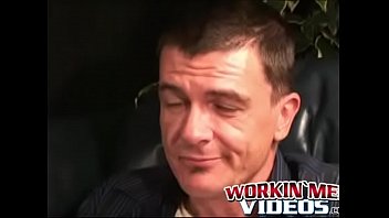 Preview 1 of Mummy Ki Gand Mari - Handsome mature dude jerks off and covers his hands in cum