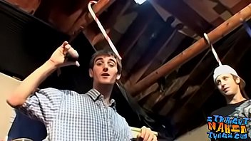 Preview 1 of Real Huge Dick Videos - Four straight buddies get together for group masturbation