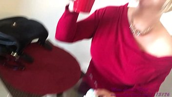 Preview 1 of Teen Amature Casting - step Aunt &amp_ Step Nephew Spend Christmas Together - Comes First