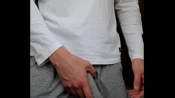 Preview 2 of Xnx Full Hd Movies Forn - Sweatpants huge dickprint