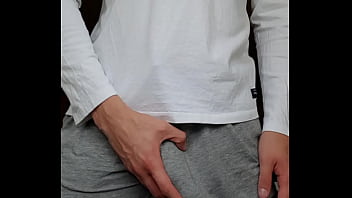 Preview 1 of Xnx Full Hd Movies Forn - Sweatpants huge dickprint