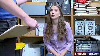 Preview 1 of Young Fans - Teen shoplifter pussy rammed by security