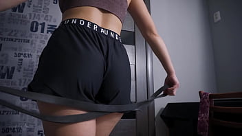 Preview 3 of Seachpinoy Ccv - Pawg MILF Teasing Her Ass In Sports Under Armor Shorts