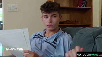 Preview 1 of Sex Kidd6 - College Tutor Makes Twinks Asshole Sing - Trevor Harris,  Drake Von - NextDoorTwink