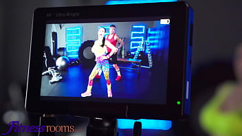 Preview 1 of Naughtysara Faye - Fitness Rooms Big tits Romanian gym babe Nelly Kent hard fuck after hot workout riding big cock