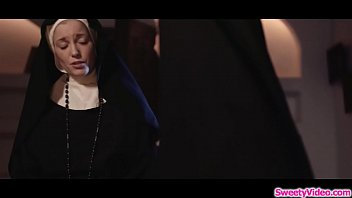 Preview 1 of Seachbbw Lingerie Hard - Blonde nuns eating each others cunt