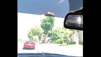 Preview 4 of Amy Simms Sucks - Car jack off girl passes by