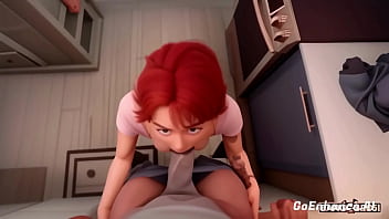 Preview 3 of Sleeping Slunt - Pixar porn short - Monster cock x curious Teen