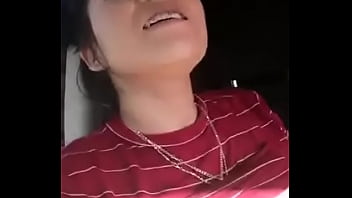 Preview 4 of Chitting Son Girlfriend - girl showing boobs in the car on road