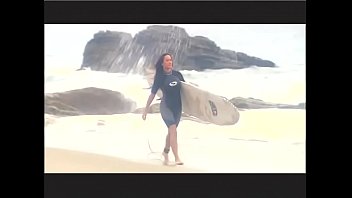 Preview 1 of Krazy Sex Russin - Surfer slut Asia has oral sex on beach then fucks