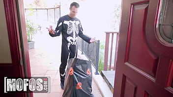 Preview 1 of English Pourn Stars - MOFOS - Sexy Cat Woman Selena Stone Had Enough Of Trick Or Treat And It&#039_s Time To Suck A Big Dick