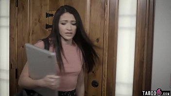 Preview 2 of Mfc Louisesky - Technician stalks tall teen hottie through her computer