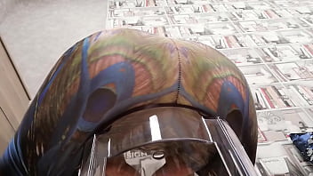 Preview 4 of Pakso Kocak - Ass in blue leggings worship from Barbaradream. That round,  firm ass in leggings is gonna drive you crazy! You just have to admire it and masturbate.