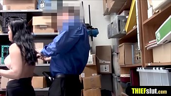 Preview 2 of Just Emo Babysitter - Female security officer gets fucked by her colleague